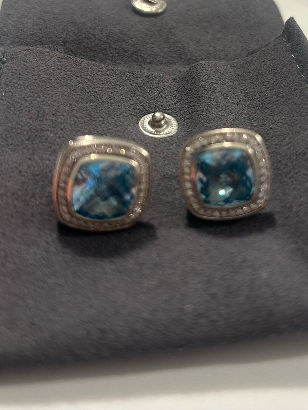 David Yurman Albion topaz pave earring